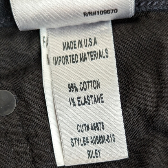 AGOLDE Riley Jeans High Rise Straight Raw Hem Parish Black 25  Aritzia - Picture 14 of 14